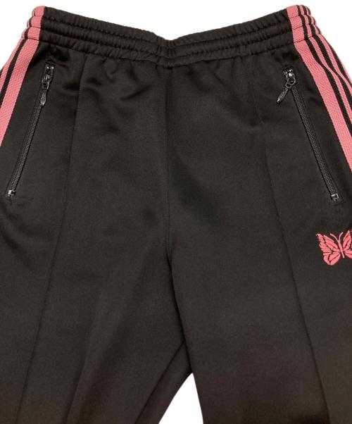 Needles（ニードルズ）Needles (ニードルズ) Narrow Track Pant Poly Smooth/トラックパンツ ブラック×ピンク サイズ:XSの古着・服飾アイテム