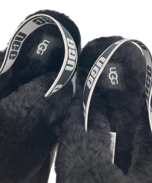 UGG（アグ）UGG (アグ) Funkette/ムートンサンダル ブラック サイズ:23.5㎝の古着・服飾アイテム