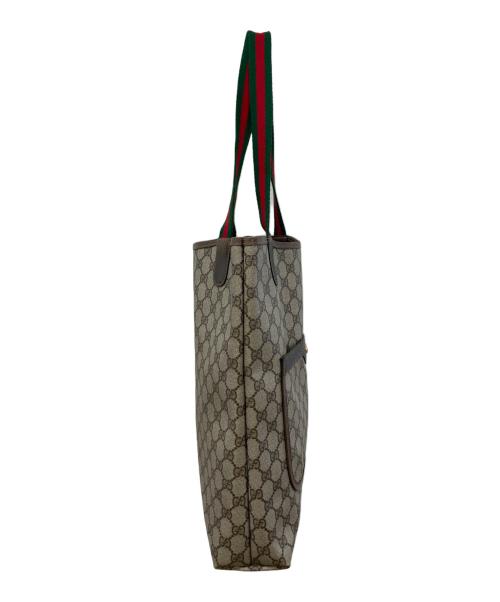 GUCCI（グッチ）GUCCI (グッチ) GGトートバッグ ブラウンの古着・服飾アイテム