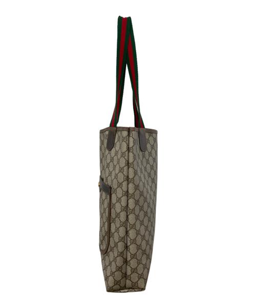 GUCCI（グッチ）GUCCI (グッチ) GGトートバッグ ブラウンの古着・服飾アイテム