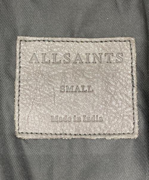 ALL SAINTS（オールセインツ）ALL SAINTS (オールセインツ) CONROY LEATHER BIKER JACKET/ラムレザージャケット ブラック サイズ:Ｓの古着・服飾アイテム