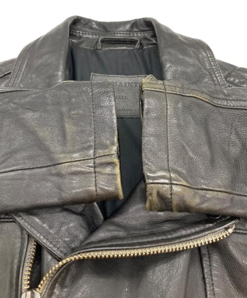 ALL SAINTS（オールセインツ）ALL SAINTS (オールセインツ) CONROY LEATHER BIKER JACKET/ラムレザージャケット ブラック サイズ:Ｓの古着・服飾アイテム