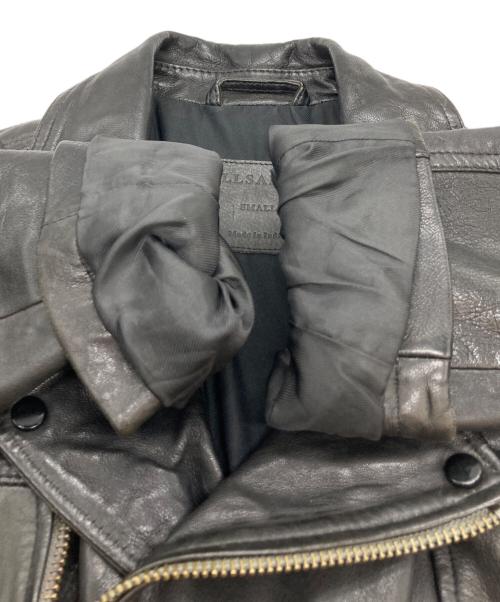 ALL SAINTS（オールセインツ）ALL SAINTS (オールセインツ) CONROY LEATHER BIKER JACKET/ラムレザージャケット ブラック サイズ:Ｓの古着・服飾アイテム