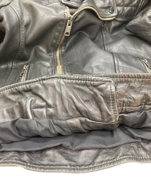 ALL SAINTS（オールセインツ）ALL SAINTS (オールセインツ) CONROY LEATHER BIKER JACKET/ラムレザージャケット ブラック サイズ:Ｓの古着・服飾アイテム