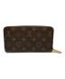LOUIS VUITTON (ルイ ヴィトン) 長財布 モノグラム ジッピーウォレット ブラウン：50000円
