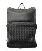 BOTTEGA VENETAボッテガベネタ）の古着「イントレチャート リュックサック」｜ブラック