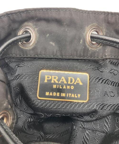 PRADA（プラダ）PRADA (プラダ) テスートキルティングチェーンショルダーバッグ ブラックの古着・服飾アイテム