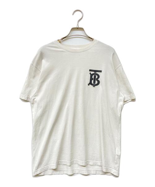 BURBERRY（バーバリー）BURBERRY (バーバリー) モノグラムモチーフコットン オーバーサイズTシャツ ホワイト サイズ:XSの古着・服飾アイテム