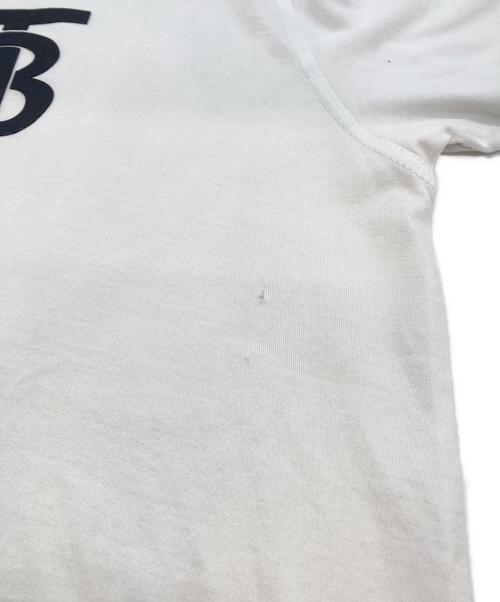 BURBERRY（バーバリー）BURBERRY (バーバリー) モノグラムモチーフコットン オーバーサイズTシャツ ホワイト サイズ:XSの古着・服飾アイテム