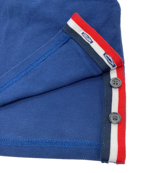 THOM BROWNE. NEW YORK（トムブラウン ニューヨーク）THOM BROWNE. NEW YORK (トムブラウンニューヨーク) トリコロールポロシャツ ネイビー サイズ:3の古着・服飾アイテム