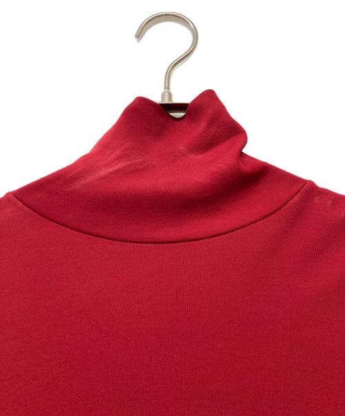 JOHN LAWRENCE SULLIVAN（ジョン ローレンス サリバン）JOHN LAWRENCE SULLIVAN (ジョン ローレンス サリバン) COTTON JERSEY TURTLE NECK TOP(コットン ジャージー タートル ネック トップ) レッド サイズ:SIZESの古着・服飾アイテム