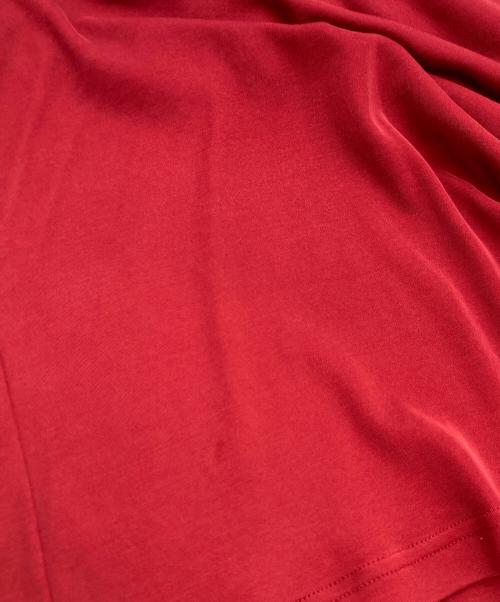 JOHN LAWRENCE SULLIVAN（ジョン ローレンス サリバン）JOHN LAWRENCE SULLIVAN (ジョン ローレンス サリバン) COTTON JERSEY TURTLE NECK TOP(コットン ジャージー タートル ネック トップ) レッド サイズ:SIZESの古着・服飾アイテム