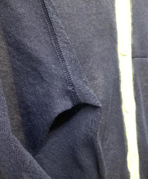 6(ROKU) BEAUTY&YOUTH（ロク ビューティーアンドユース）6(ROKU) BEAUTY&YOUTH (ロク ビューティーアンドユース) SHEER COLOR RIB CARDIGAN ネイビー サイズ:-の古着・服飾アイテム