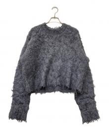 ASTRAET（アストラット）の古着「シャギー クルーネックニット」｜グレー