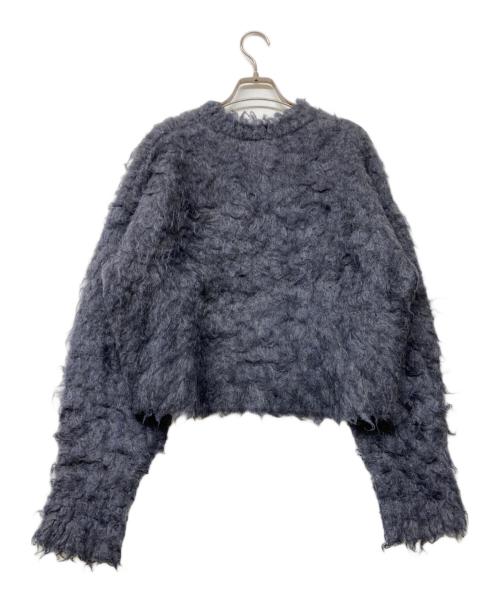 ASTRAET（アストラット）ASTRAET (アストラット) シャギー クルーネックニット グレー サイズ:Freeの古着・服飾アイテム