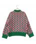 Jakke (ジャッキー) Amma アーガイルクルーネックニット ピンク×グリーン サイズ:38：13000円