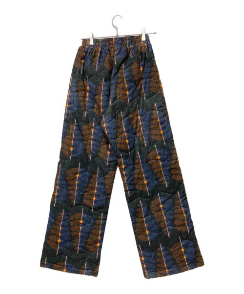 WAXMAN BROTHERS（ワックスマンブラザーズ）WAXMAN BROTHERS (ワックスマンブラザーズ) Quilted Long パンツ ブラウン×ネイビー サイズ:XSの古着・服飾アイテム