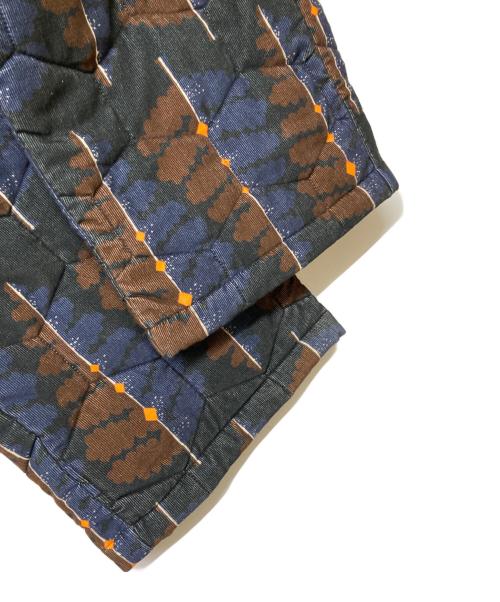 WAXMAN BROTHERS（ワックスマンブラザーズ）WAXMAN BROTHERS (ワックスマンブラザーズ) Quilted Long パンツ ブラウン×ネイビー サイズ:XSの古着・服飾アイテム