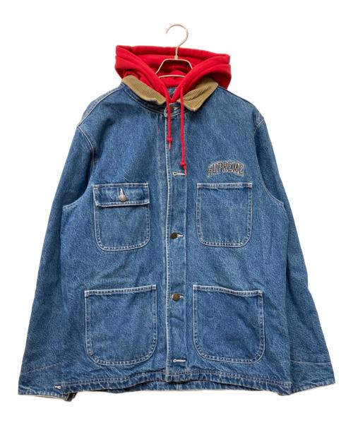 SUPREME（シュプリーム）SUPREME (シュプリーム) 17AW HOODED CHORE COAT インディゴ サイズ:Mの古着・服飾アイテム