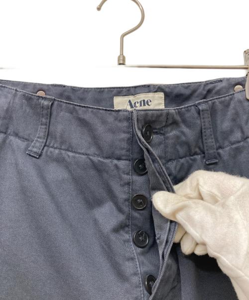 Acne（アクネ）Acne (アクネ) 12AWワイドチノパンツ ネイビー サイズ:SIZE 44の古着・服飾アイテム