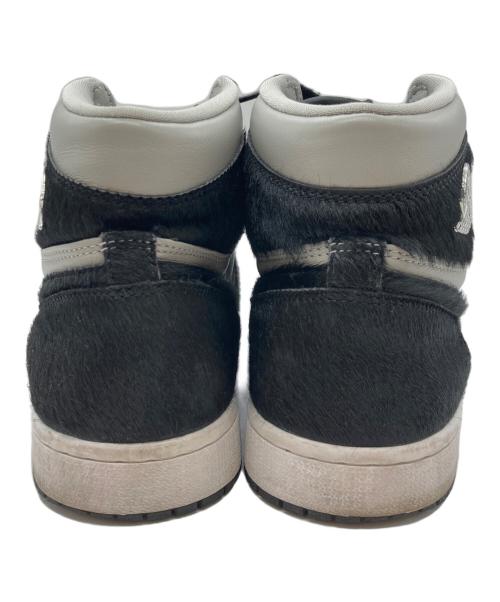 NIKE（ナイキ）NIKE (ナイキ) AIR JORDAN 1 RETRO HI OG グレー×ブラック サイズ:27の古着・服飾アイテム