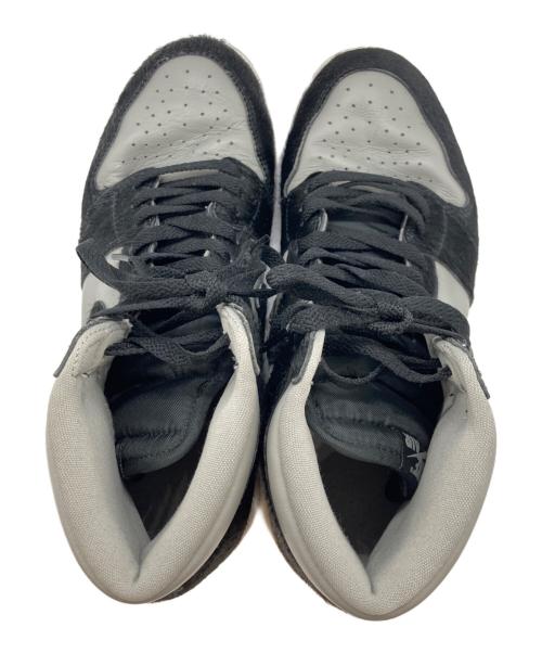 NIKE（ナイキ）NIKE (ナイキ) AIR JORDAN 1 RETRO HI OG グレー×ブラック サイズ:27の古着・服飾アイテム