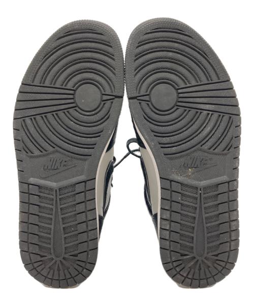 NIKE（ナイキ）NIKE (ナイキ) AIR JORDAN 1 RETRO HI OG グレー×ブラック サイズ:27の古着・服飾アイテム