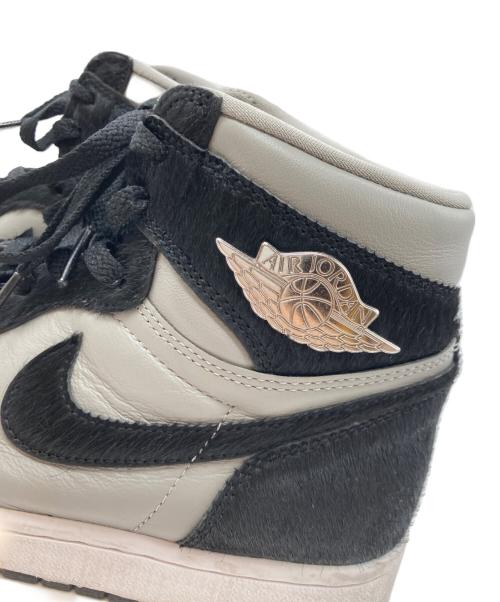 NIKE（ナイキ）NIKE (ナイキ) AIR JORDAN 1 RETRO HI OG グレー×ブラック サイズ:27の古着・服飾アイテム