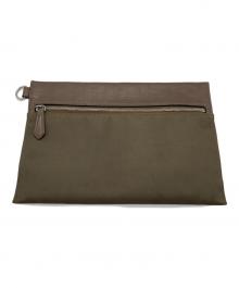 FENDI（フェンディ）の古着「ズッカ柄ナイロンポーチ」｜オリーブ×ブラウン