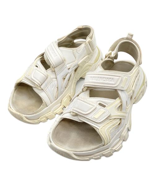 BALENCIAGA（バレンシアガ）BALENCIAGA (バレンシアガ) トラック ファブリック サンダル ホワイト サイズ:24.5の古着・服飾アイテム