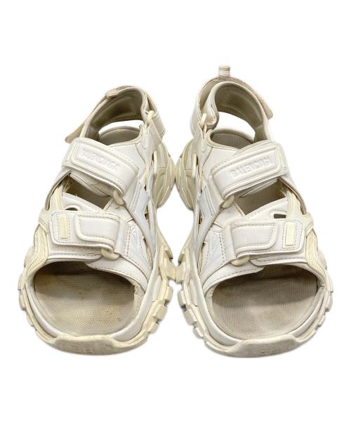 BALENCIAGA（バレンシアガ）BALENCIAGA (バレンシアガ) トラック ファブリック サンダル ホワイト サイズ:24.5の古着・服飾アイテム