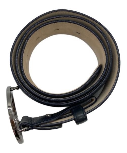 BVLGARI（ブルガリ）BVLGARI (ブルガリ) バックルレザーベルト ブラックの古着・服飾アイテム