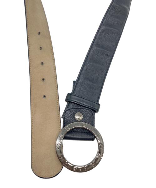 BVLGARI（ブルガリ）BVLGARI (ブルガリ) バックルレザーベルト ブラックの古着・服飾アイテム