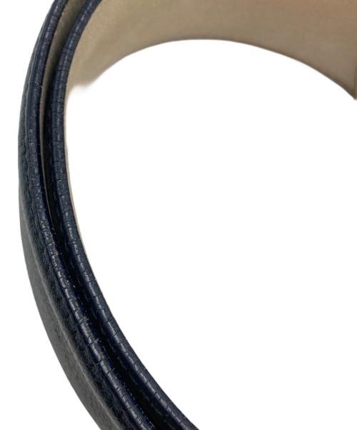 BVLGARI（ブルガリ）BVLGARI (ブルガリ) バックルレザーベルト ブラックの古着・服飾アイテム