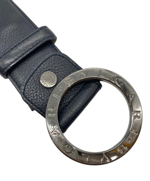BVLGARI（ブルガリ）BVLGARI (ブルガリ) バックルレザーベルト ブラックの古着・服飾アイテム