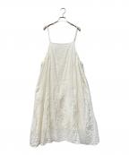 Samansa Mos2×kazumiサマンサモスモス×カズミ）の古着「リネンキャミソールワンピース」｜アイボリー