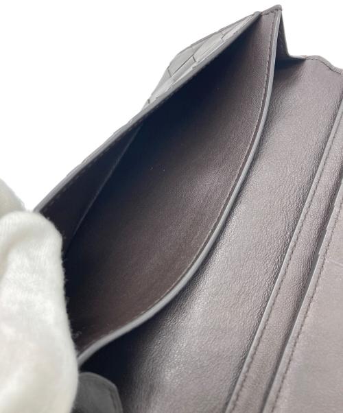 BOTTEGA VENETA（ボッテガベネタ）BOTTEGA VENETA (ボッテガベネタ) イントレチャート長財布 ブラウンの古着・服飾アイテム