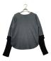 chignon (シニヨン) ニット切替スウェット グレー サイズ:Free：4000円