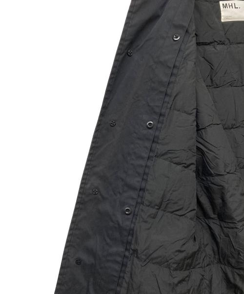 MHL（エムエイチエル）MHL (エムエイチエル) ダウンライナーステンカラーコート ブラック サイズ:Mの古着・服飾アイテム