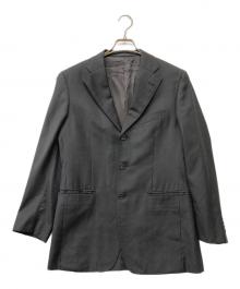 PAUL SMITH（ポールスミス）の古着「TALLIA DI DELFINO 3Bストライプジャケット」｜ブラック