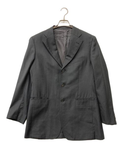 PAUL SMITH（ポールスミス）PAUL SMITH (ポールスミス) TALLIA DI DELFINO 3Bストライプジャケット ブラック サイズ:Lの古着・服飾アイテム