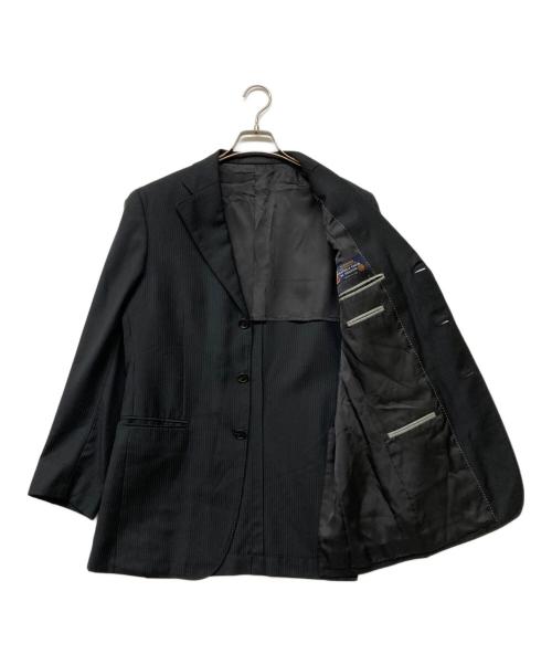 PAUL SMITH（ポールスミス）PAUL SMITH (ポールスミス) TALLIA DI DELFINO 3Bストライプジャケット ブラック サイズ:Lの古着・服飾アイテム