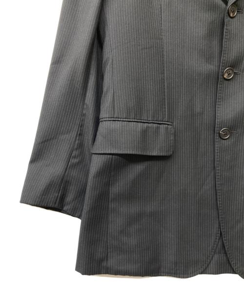 PAUL SMITH（ポールスミス）PAUL SMITH (ポールスミス) TALLIA DI DELFINO 3Bストライプジャケット ブラック サイズ:Lの古着・服飾アイテム