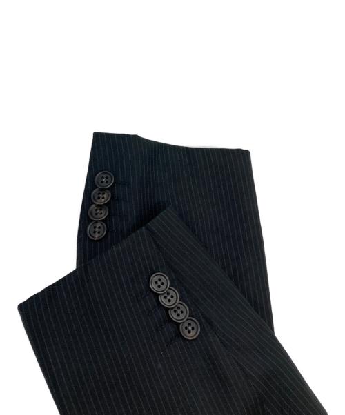 PAUL SMITH（ポールスミス）PAUL SMITH (ポールスミス) TALLIA DI DELFINO 3Bストライプジャケット ブラック サイズ:Lの古着・服飾アイテム