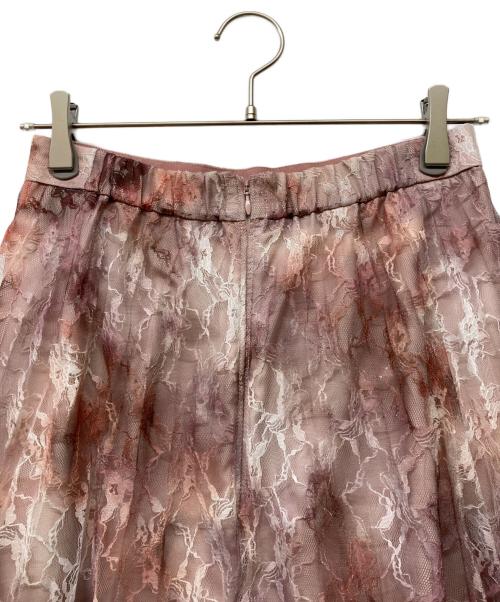 Mystrada（マイストラーダ）Mystrada (マイストラーダ) マーブルプリーツスカート ピンク サイズ:36の古着・服飾アイテム