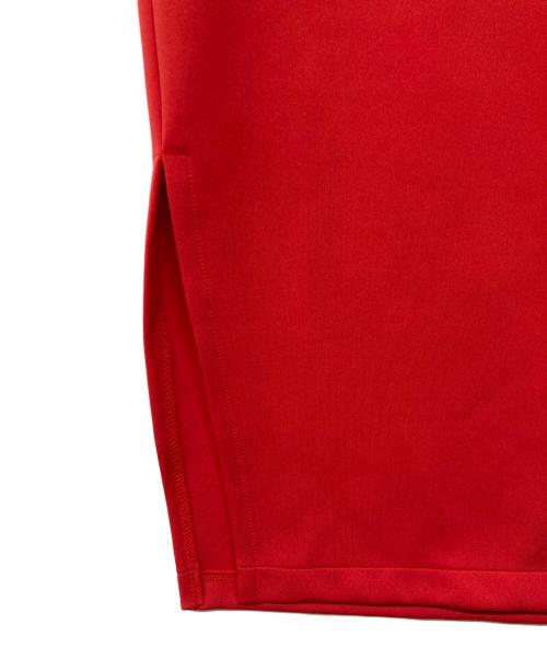 Whim Gazette（ウィムガゼット）Whim Gazette (ウィムガゼット) ジャージーサイドスリットスカート レッド サイズ:38の古着・服飾アイテム