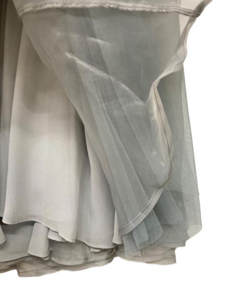 Belle vintage（ベル ヴィンテージ）Belle vintage (ベル ヴィンテージ) ボリュームデニムチュールワンピース グレー サイズ:FREEの古着・服飾アイテム