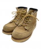 RED WINGレッドウィング）の古着「90's四角犬タグ Suede Moc Toe」｜ベージュ