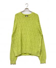 stussy（ステューシー）の古着「22AW STRAND SWEATER」｜グリーン