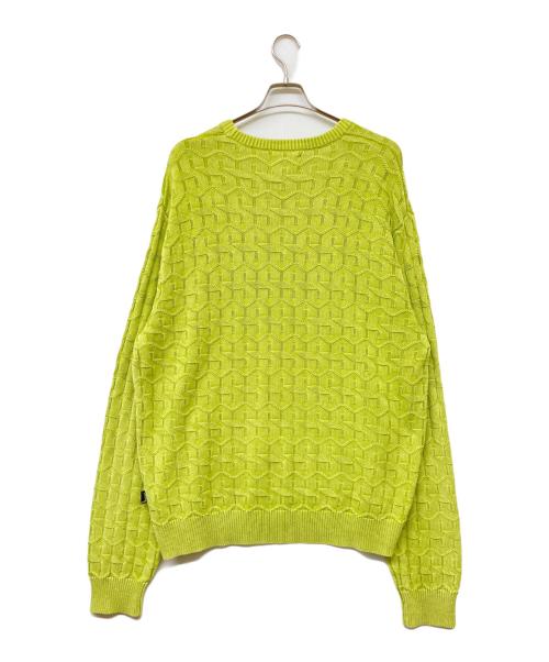 stussy（ステューシー）stussy (ステューシー) 22AW STRAND SWEATER グリーン サイズ:XLの古着・服飾アイテム